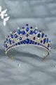 Purple Princess Rhinestone Crowns for Women(Blue,One Size)