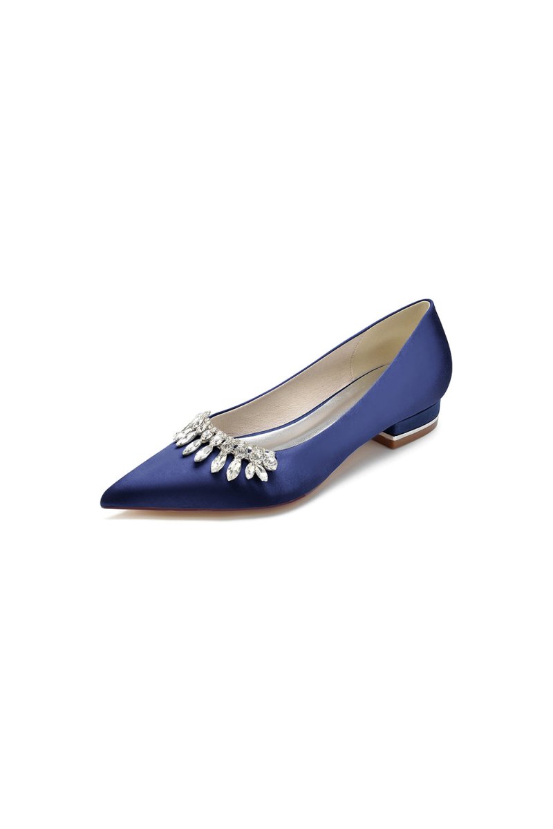 Rhinestone Cocktail Pointed Toe Flats