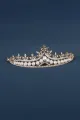 Rhinestone Pearl Wedding Tiara(Gold,One Size)