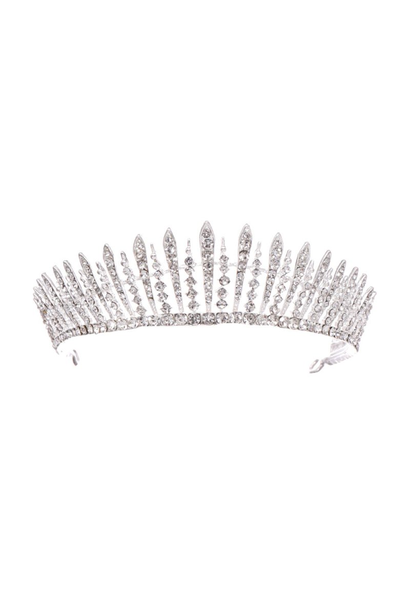 Silver Crystal Wedding Crown
