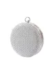 Silver Exquisite Round Party Handbag