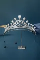 Silver Pearl Radiance Crowns for Women(Silver,One Size)