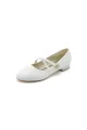 White Pointed Toe Wedding Flats