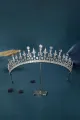 Silver Radiant Zircon Tiara(Silver,One Size)