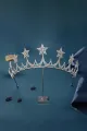 Silver Starry Zircon Tiara
