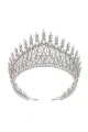 Silver Tall Wedding Tiara