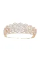 Silver Zirconia Bridal Crown(Gold,One Size)