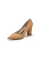 Simple Glitter Pointed Toe Slip-on Wedding Shoes(Champagne,US5)