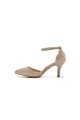 Simple Glitter Pointed Toe Stiletto Ankle-strap High Heels
