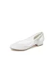 Simple Pointed Toe Mesh Slip-on Low Heels