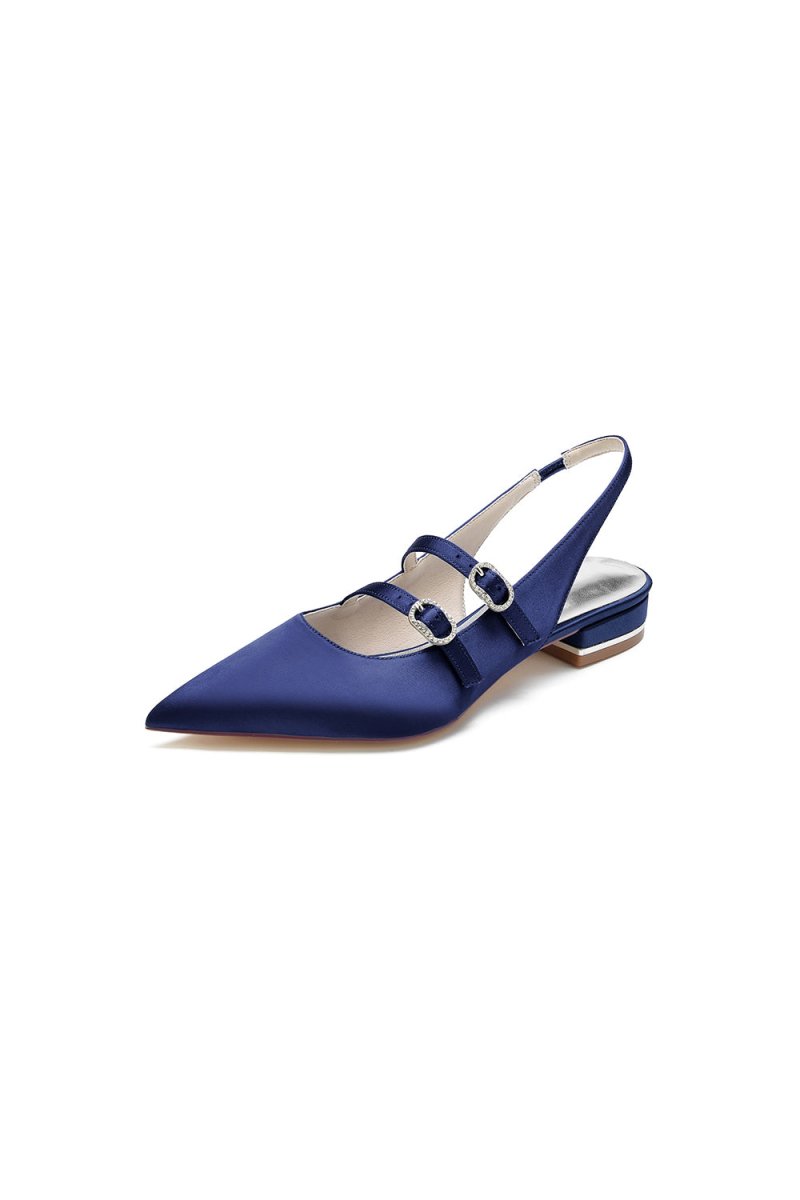 Simple Slingback Pointed Toe Flats