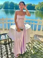 Skye | Lavender Straps A-line Long Formal Dress