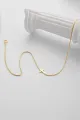 Small Cross Pendant Necklace(Gold,One Size)