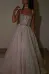Spaghetti Straps Sparkly Bohemian Wedding Dress