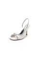 Square Open Toe Slingback Chunky Heels