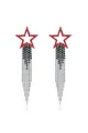Star Tassel Crystal Dangle Earrings