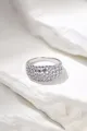 Sterling Silver White Zircon Band Ring