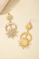 Sun Moon Stars Drop Earrings