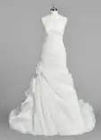 Sweetheart Mermaid Organza Wedding Dress With Ruching and Ruffles