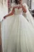 Tulle A-Line Empire Glitter  With Detachable Bolero Wedding Dress