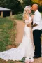Tulle Satin Bowed Lace Zipper Wedding Dress(Diamond White,2)