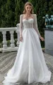 Vintage A-Line Sweetheart Tulle Wedding Dress with Sweep Train