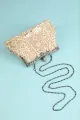Vintage Bridal Handbag(Champagne,One Size)