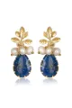Vintage Lapis Lazuli Drop Earrings