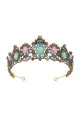 Vintage Multicolor Diamond Gold Crown