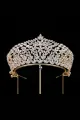 Vintage Zircon Wedding Crown(Gold,One Size)