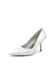 White Wedding Shoes Stiletto Heel Satin With Lace