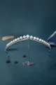Women's Silver Zircon Pearl Crowns(Silver,One Size)