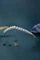 Women's Silver Zircon Pearl Crowns